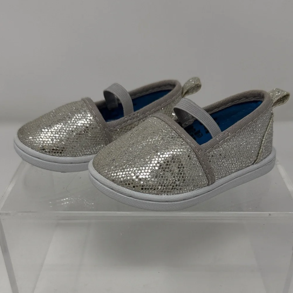 Garanimals Glittery Silver Kids Dress Shoes
